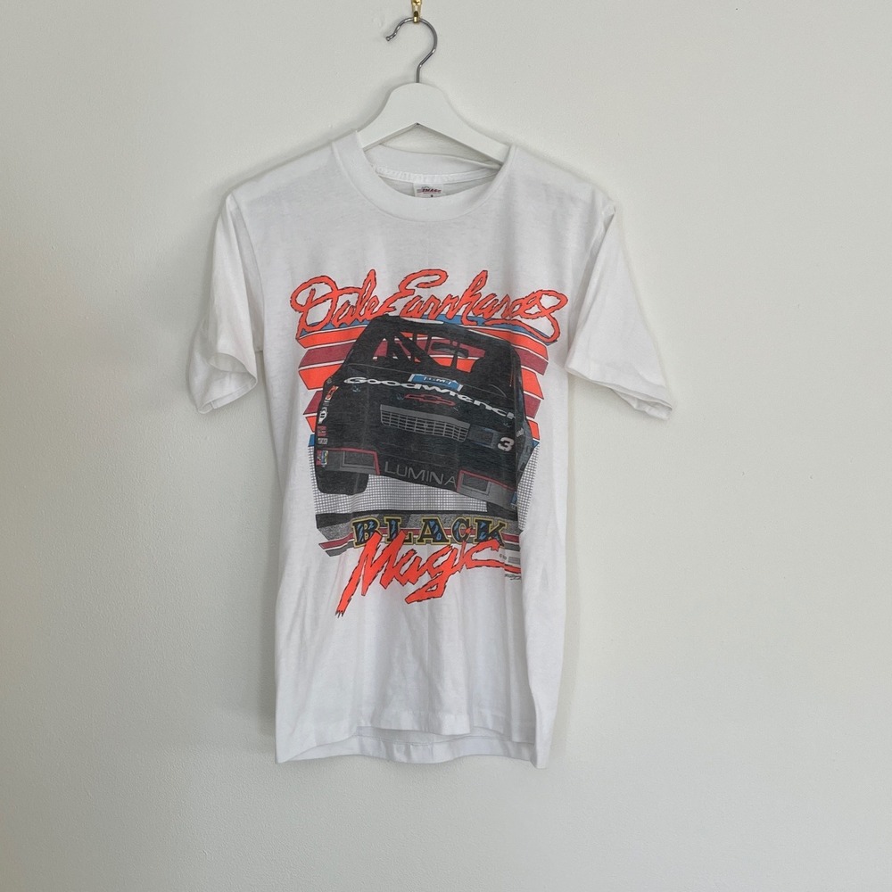 Vintage Dale Earnhardt Black Magic T Shirt Men's Size Small Racing NASCAR